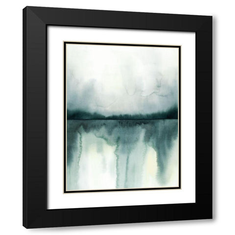 Soft Reflections II Black Modern Wood Framed Art Print with Double Matting by Popp, Grace