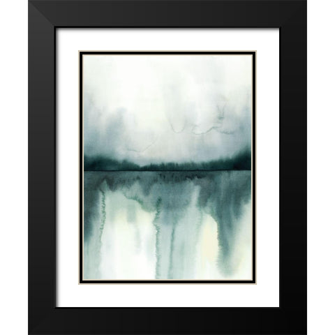Soft Reflections II Black Modern Wood Framed Art Print with Double Matting by Popp, Grace