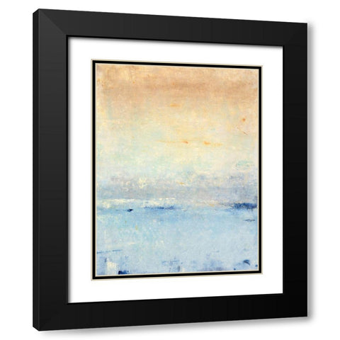 Inlet at Sunrise I Black Modern Wood Framed Art Print with Double Matting by OToole, Tim