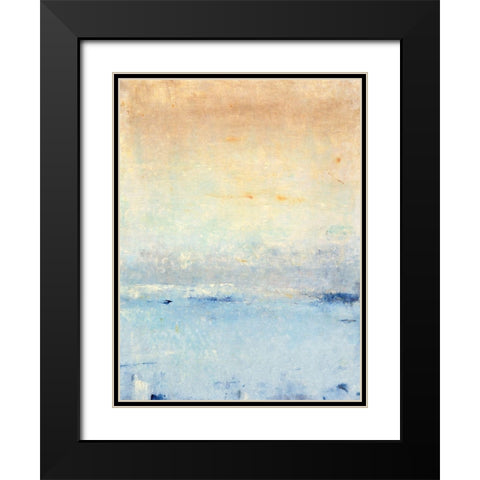 Inlet at Sunrise I Black Modern Wood Framed Art Print with Double Matting by OToole, Tim