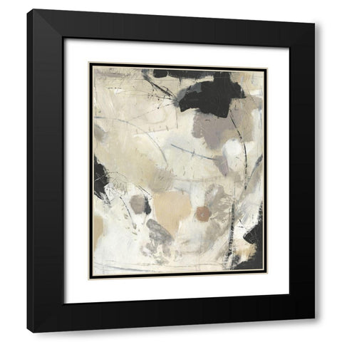 Scattered Remnants II Black Modern Wood Framed Art Print with Double Matting by OToole, Tim