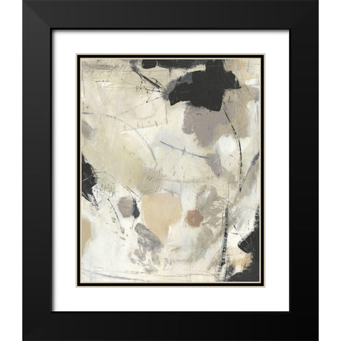 Scattered Remnants II Black Modern Wood Framed Art Print with Double Matting by OToole, Tim