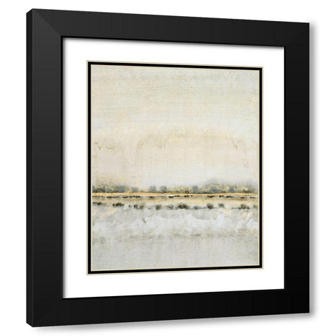 Gilded Horizon II Black Modern Wood Framed Art Print with Double Matting by OToole, Tim