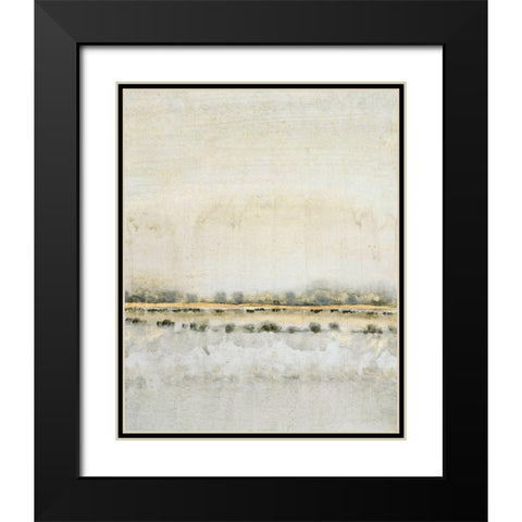 Gilded Horizon II Black Modern Wood Framed Art Print with Double Matting by OToole, Tim