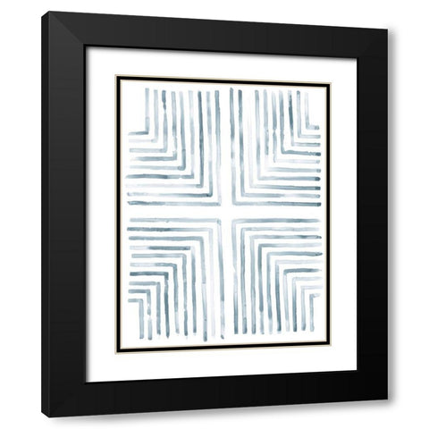 Divisions II Black Modern Wood Framed Art Print with Double Matting by Lam, Vanna