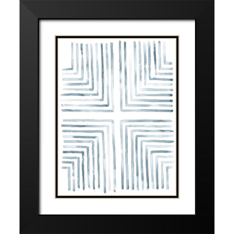 Divisions II Black Modern Wood Framed Art Print with Double Matting by Lam, Vanna