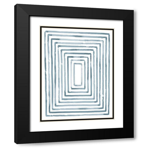 Divisions III Black Modern Wood Framed Art Print with Double Matting by Lam, Vanna
