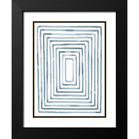 Divisions III Black Modern Wood Framed Art Print with Double Matting by Lam, Vanna