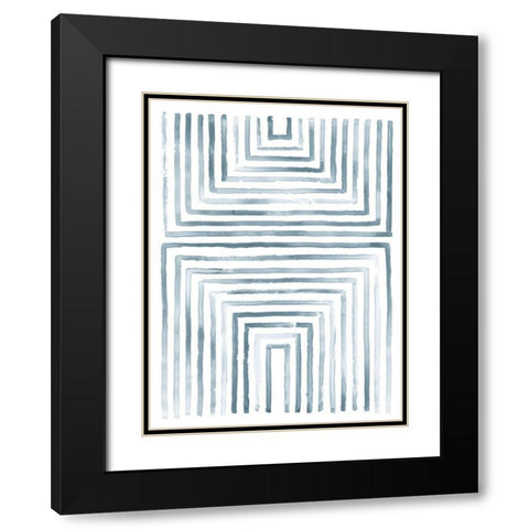 Divisions IV Black Modern Wood Framed Art Print with Double Matting by Lam, Vanna