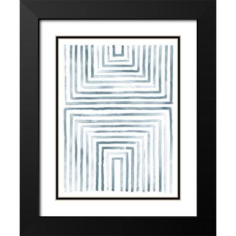 Divisions IV Black Modern Wood Framed Art Print with Double Matting by Lam, Vanna