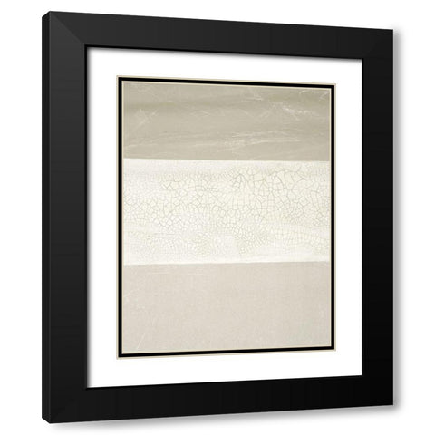 Cracked Parchment I Black Modern Wood Framed Art Print with Double Matting by Lam, Vanna