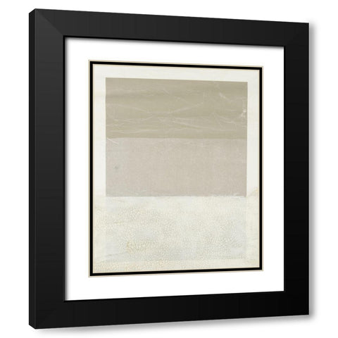 Cracked Parchment II Black Modern Wood Framed Art Print with Double Matting by Lam, Vanna