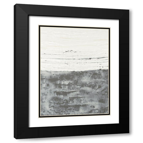 Sillicates II Black Modern Wood Framed Art Print with Double Matting by Lam, Vanna