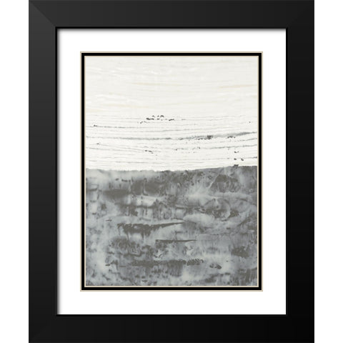 Sillicates II Black Modern Wood Framed Art Print with Double Matting by Lam, Vanna