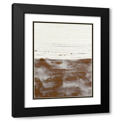 Sillicates III Black Modern Wood Framed Art Print with Double Matting by Lam, Vanna