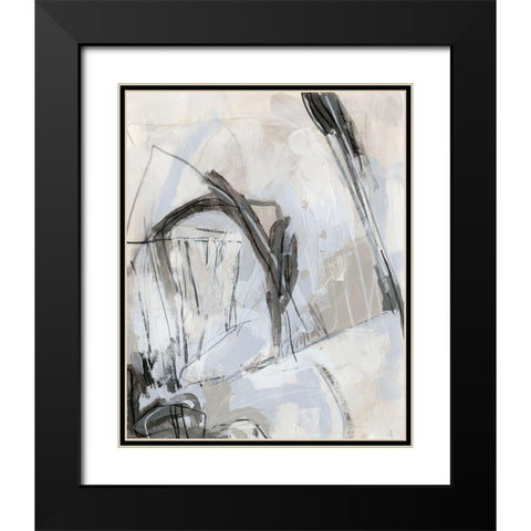 Custom Neutral Boundary II Black Modern Wood Framed Art Print with Double Matting by Vess, June Erica