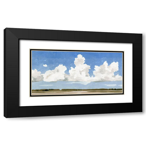 Picnic Landscape I Black Modern Wood Framed Art Print with Double Matting by Caroline, Emma