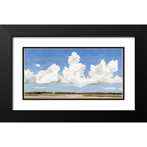 Picnic Landscape I Black Modern Wood Framed Art Print with Double Matting by Caroline, Emma