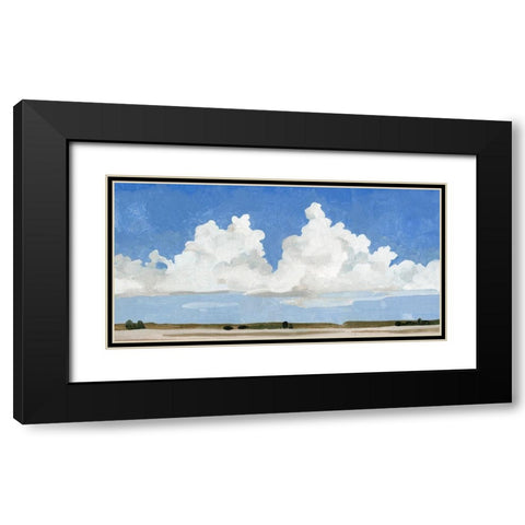 Picnic Landscape II Black Modern Wood Framed Art Print with Double Matting by Caroline, Emma