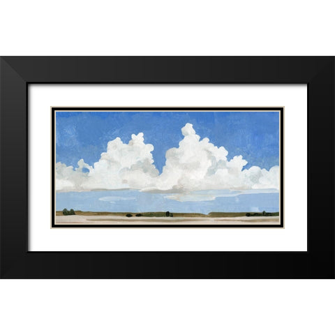 Picnic Landscape II Black Modern Wood Framed Art Print with Double Matting by Caroline, Emma