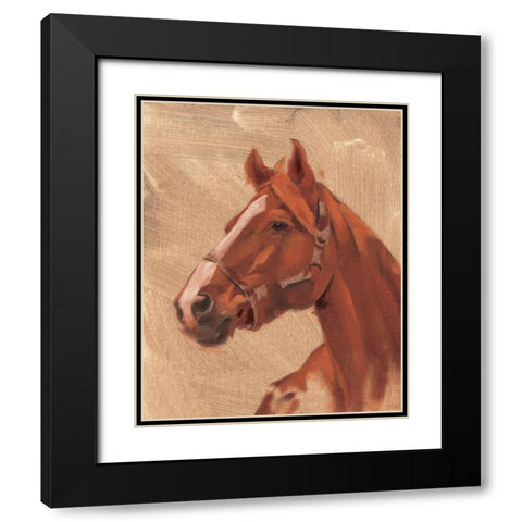 Thoroughbred I Black Modern Wood Framed Art Print with Double Matting by Green, Jacob