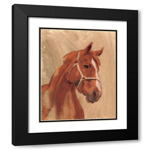 Thoroughbred II Black Modern Wood Framed Art Print with Double Matting by Green, Jacob