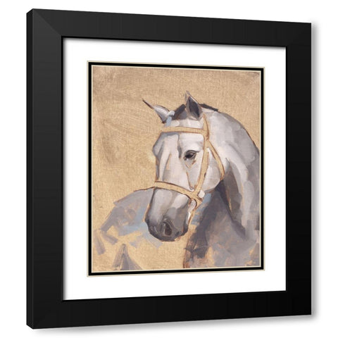 Thoroughbred V Black Modern Wood Framed Art Print with Double Matting by Green, Jacob