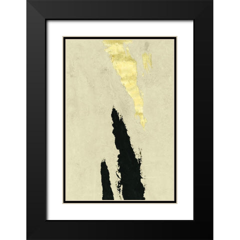 Twin Canyons II Black Modern Wood Framed Art Print with Double Matting by Willett, Michael