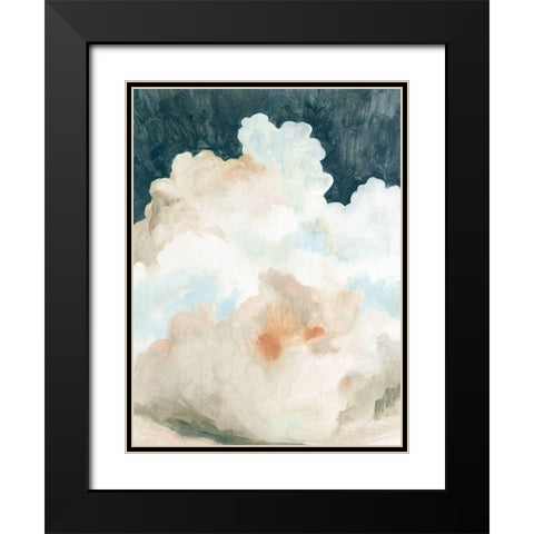 Dark Cumulus II Black Modern Wood Framed Art Print with Double Matting by Caroline, Emma