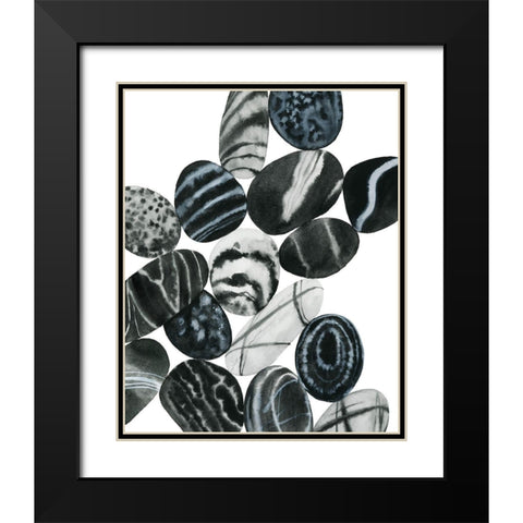 Dalmatian Rocks I Black Modern Wood Framed Art Print with Double Matting by Popp, Grace