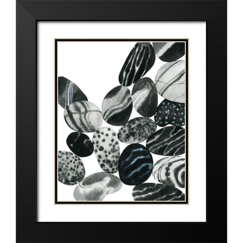 Dalmatian Rocks II Black Modern Wood Framed Art Print with Double Matting by Popp, Grace