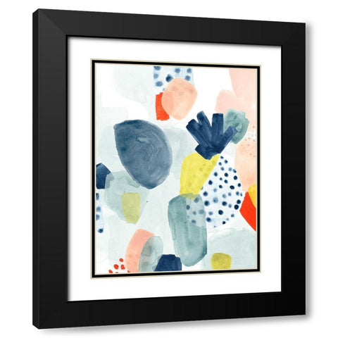 Frutti Misti I Black Modern Wood Framed Art Print with Double Matting by Vess, June Erica