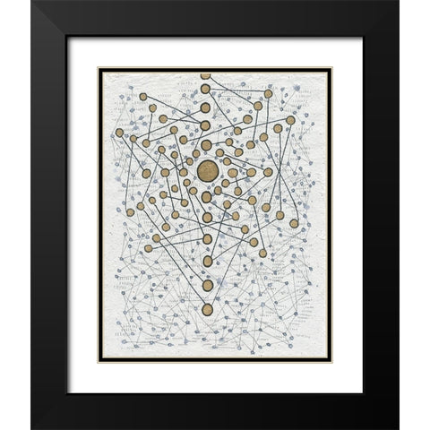 Chakra Web Black Modern Wood Framed Art Print with Double Matting by Arbel, Lori
