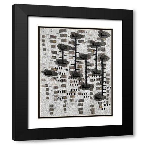 Celestial Ladder Black Modern Wood Framed Art Print with Double Matting by Arbel, Lori