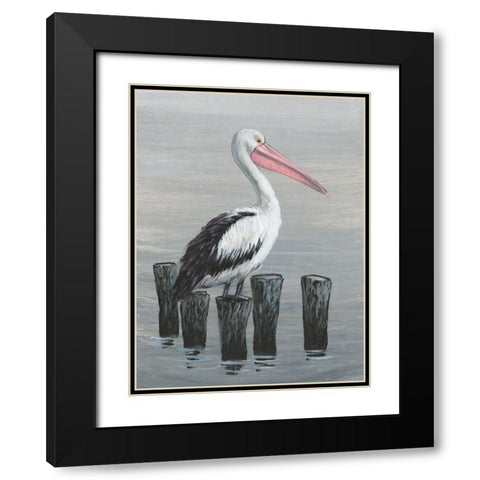 Waiting Calmly I Black Modern Wood Framed Art Print with Double Matting by OToole, Tim