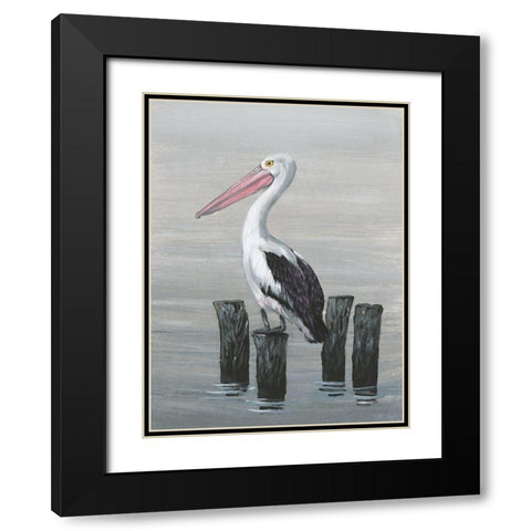 Waiting Calmly II Black Modern Wood Framed Art Print with Double Matting by OToole, Tim