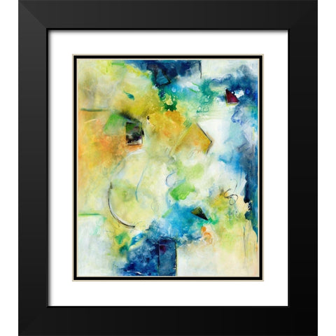 Starlings II Black Modern Wood Framed Art Print with Double Matting by Combs, Joyce