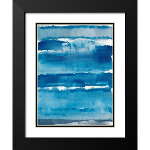 High Tide II Black Modern Wood Framed Art Print with Double Matting by Combs, Joyce
