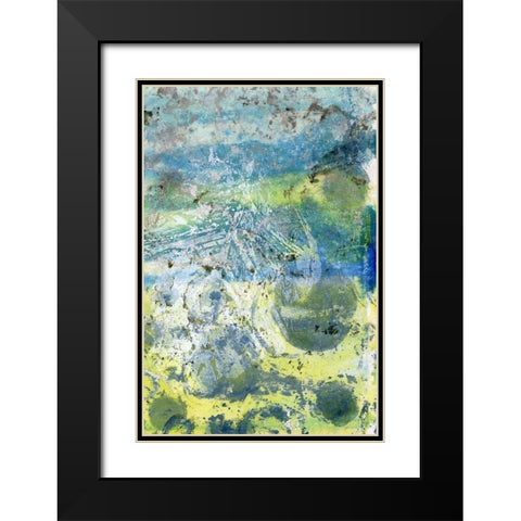 Coral Haze I Black Modern Wood Framed Art Print with Double Matting by Combs, Joyce