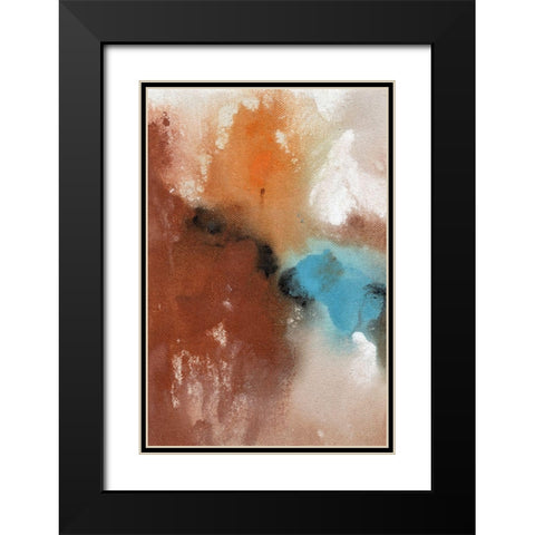 Affection I Black Modern Wood Framed Art Print with Double Matting by Combs, Joyce