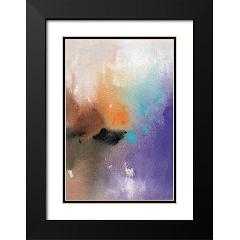 Affection II Black Modern Wood Framed Art Print with Double Matting by Combs, Joyce