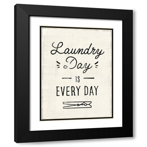 Laundry Room II Black Modern Wood Framed Art Print with Double Matting by Barnes, Victoria