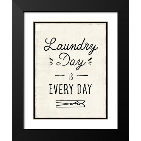 Laundry Room II Black Modern Wood Framed Art Print with Double Matting by Barnes, Victoria