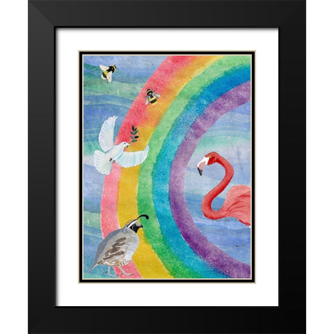 Noahs Ark I Black Modern Wood Framed Art Print with Double Matting by Ludwig, Alicia