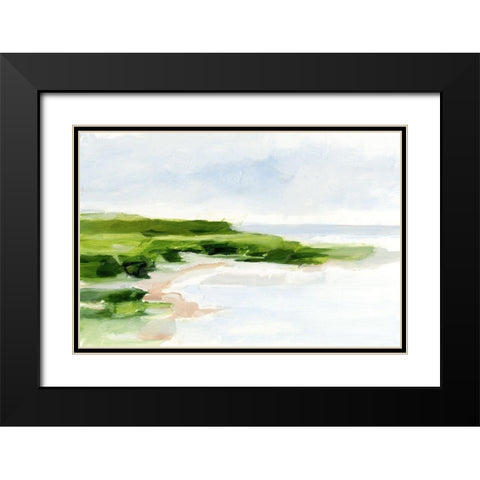 Blush Sands I Black Modern Wood Framed Art Print with Double Matting by Harper, Ethan