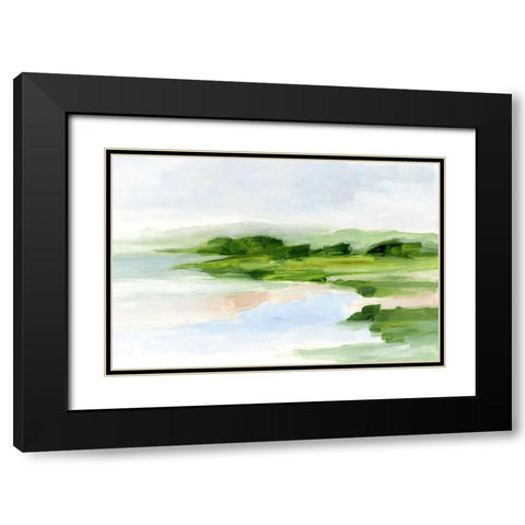 Blush Sands II Black Modern Wood Framed Art Print with Double Matting by Harper, Ethan