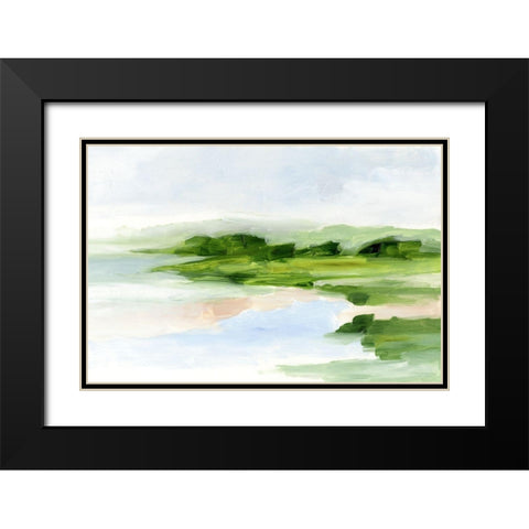 Blush Sands II Black Modern Wood Framed Art Print with Double Matting by Harper, Ethan