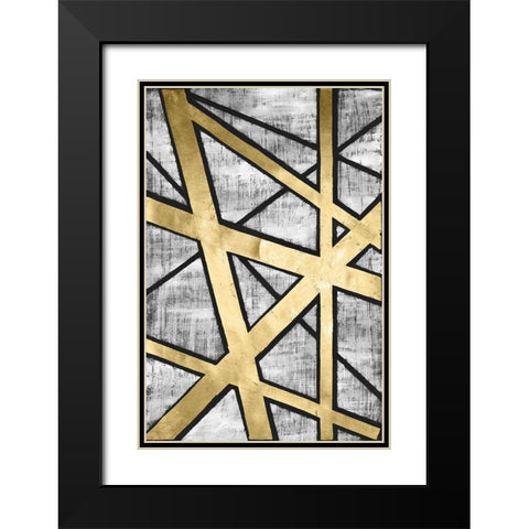 Rafters I Black Modern Wood Framed Art Print with Double Matting by Lam, Vanna