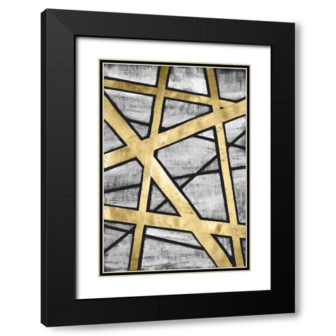 Rafters II Black Modern Wood Framed Art Print with Double Matting by Lam, Vanna