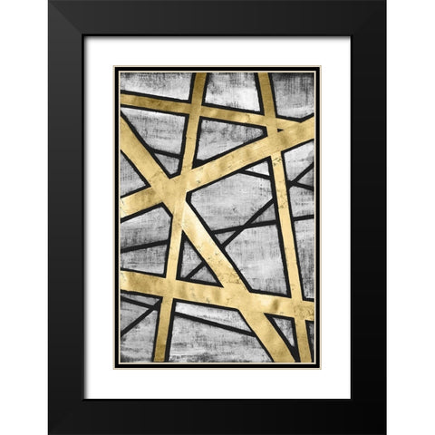 Rafters II Black Modern Wood Framed Art Print with Double Matting by Lam, Vanna